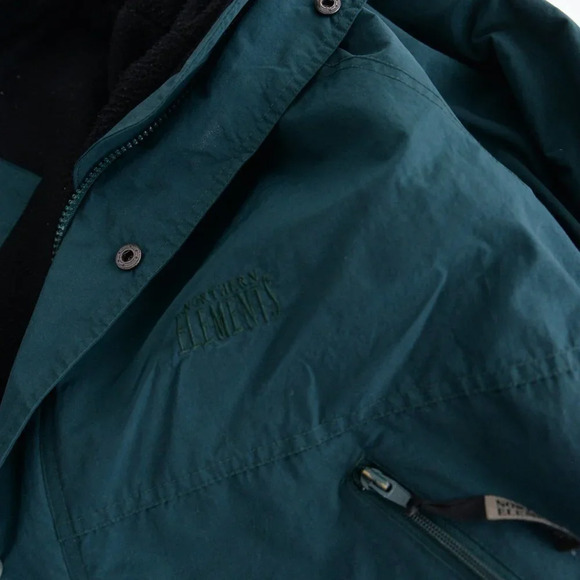 Men's Teal Hooded Jacket - Picture 8 of 16